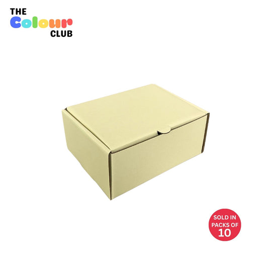 Butter Yellow Medium Flip Lid Shipper Box (200x150x85mm) (Pack of 10)