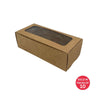 Donut Window Box (Kraft) 220x96x70mm (Pack of 10)