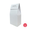 White Coffee Box with Window 190x90x60mm (Pack of 10)