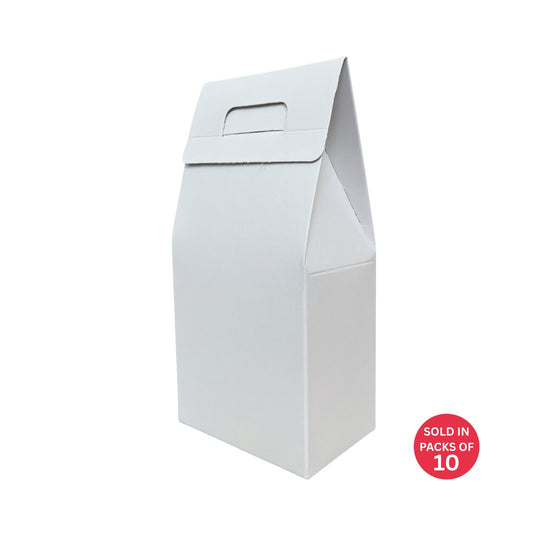 White Coffee Box with Window 190x90x60mm (Pack of 10)