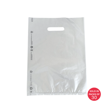Medium Frosted Matte Boutique Bags (300x400x45mic) (Pack of 30)