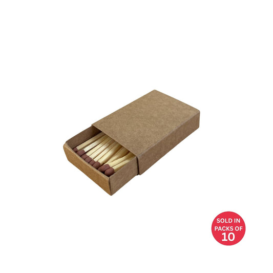 Kraft Match Box 55x37x14mm (Pack of 10)