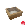Bento Cake Box (Kraft) 250x250x90mm (Pack of 10)