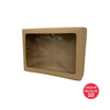 12 Cupcake Box (Kraft) 285x207x85mm (Pack of 10)