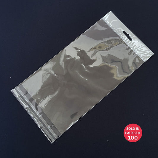 BOPP Self Seal Bag with Header 150x250+30mm Lip