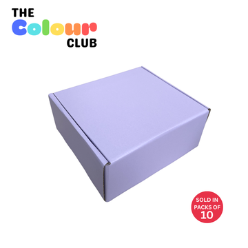 Large Pastel Lilac Shipper Box (252x232x112mm) (Pack of 10)