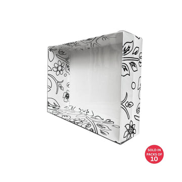 White Hamper Box (Flowers) 300x220x80mm