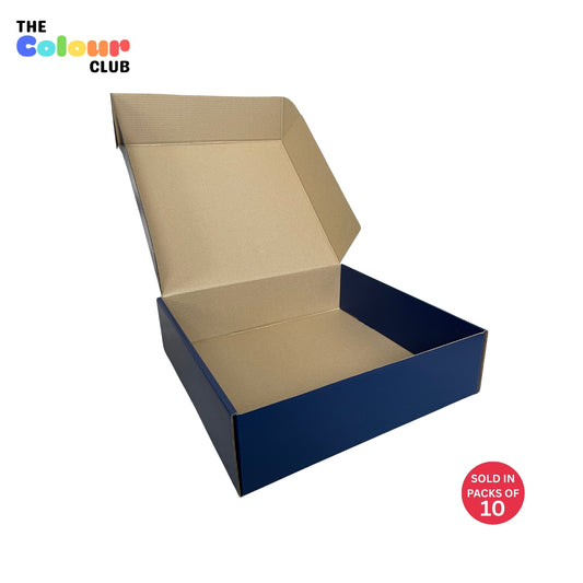 Navy Blue Shipper Box (360x362x102mm) (Pack of 10)
