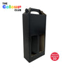 Black 2 Bottle Wine Box with Handle (Pack of 10)