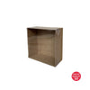 Square Box with PVC Lid (Kraft) 125x125x60mm (Pack of 10)