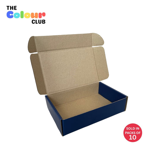 Navy Blue Shipper Box (237x153x58mm) (Pack of 10)