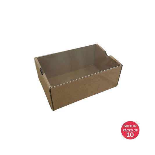 Small Kraft Sliding Gift Box with PVC Sleeve 175x117x75mm