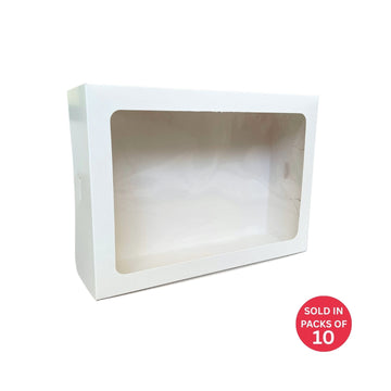 12 Cupcake Box (White) 285x207x85mm (Pack of 10)