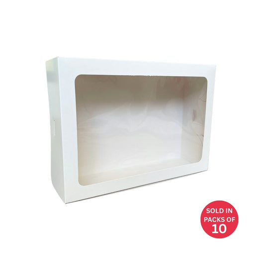12 Cupcake Box (White) 285x207x85mm (Pack of 10)
