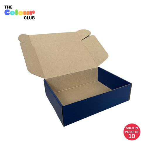 Navy Blue Shipper Box (330x240x92mm) (Pack of 10)