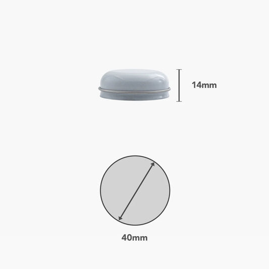 9ml Tin (White) (Pack of 10)