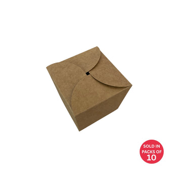 Asian Style Cupcake Box (Kraft) (Pack of 10)