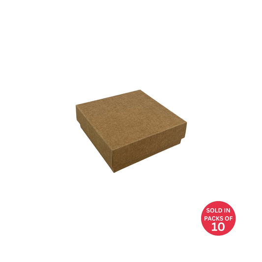 Kraft Gift Box 100x100x35mm (Pack of 10)