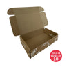 Kraft Shipper Box (237x153x58mm) Botanical (Pack of 10)