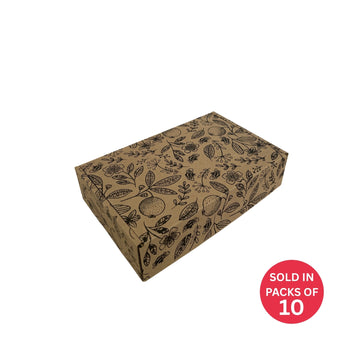 Kraft Shipper Box (237x153x58mm) Black Citrus Serenade (Pack of 10)