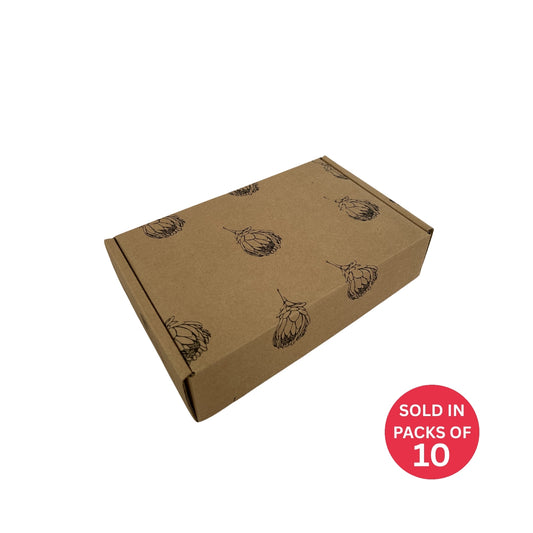 Kraft Shipper Box (237x153x58mm) Protea (Pack of 10)