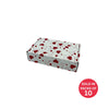 White Shipper Box (237x153x58mm) Red Love Letters (Pack of 10)