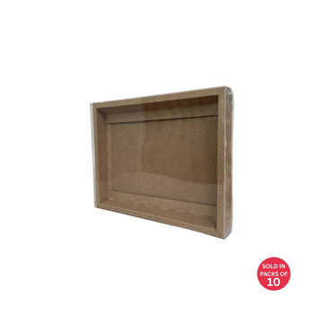 Large Chocolate Box (Kraft)255x195x30mm (Pack of 10)