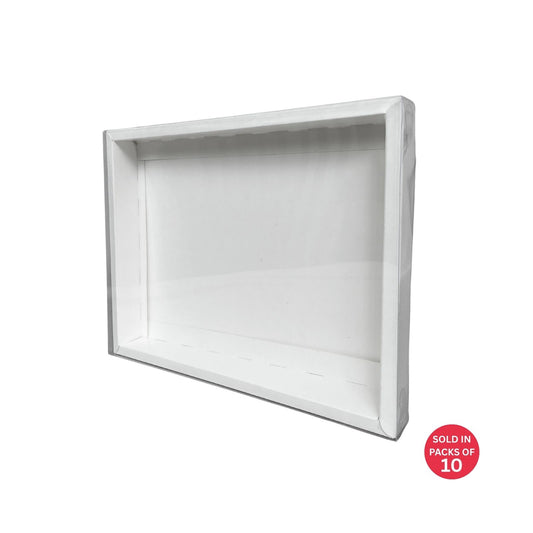 Large Chocolate Box (White) 255x195x30mm (Pack of 10)