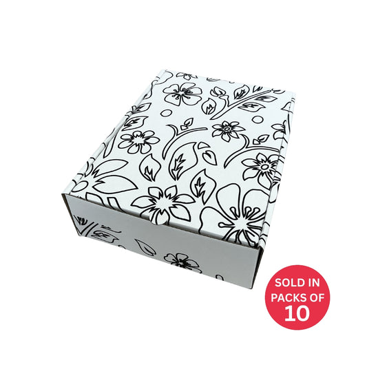 Large White Shipper Box 285x226x84mm (Flowers)