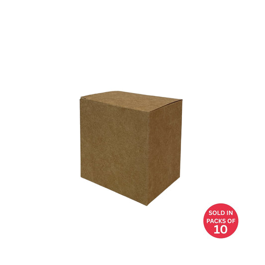 6 Cookie Box (Kraft) 85x65x85mm (Pack of 10)