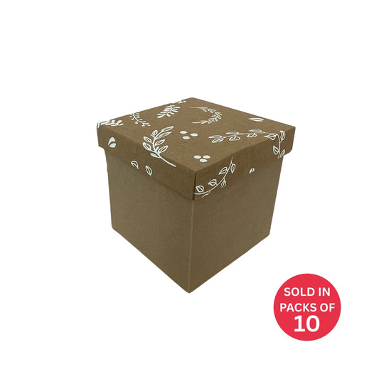 Tall E-Flute Gift Box (Botanical)200x200x200mm (Pack of 10)