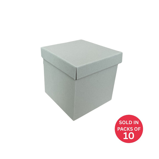 Tall E-Flute Gift Box (White) 200x200x200mm