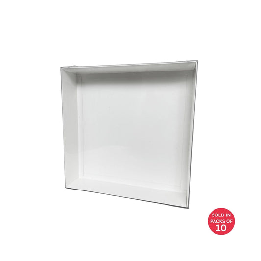 Display Box 250x250x40mm (White) (Pack of 10)