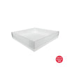 Display Box 250x250x40mm (White) (Pack of 10)