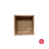 Square Cookie Box (Kraft) 190x190x60mm (Pack of 10)