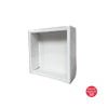 Square Cookie Box (White) 190x190x60mm (Pack of 10)