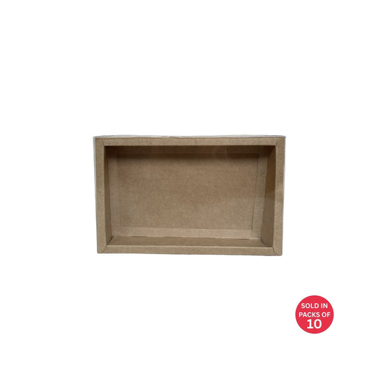 Rectangle Chocolate Box (Kraft)139x217x30mm (Pack of 10)