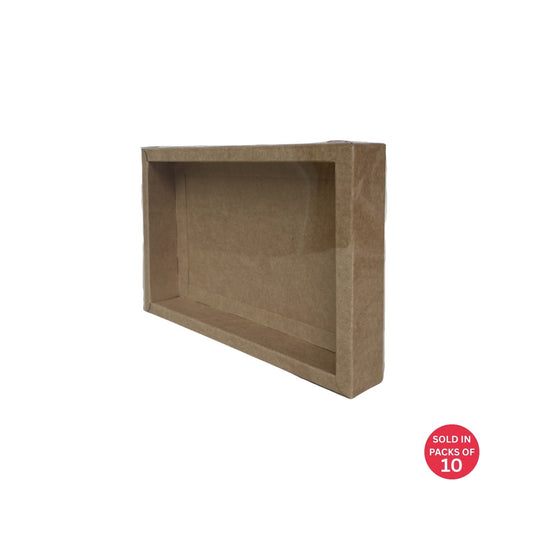 Rectangle Chocolate Box (Kraft)139x217x30mm (Pack of 10)