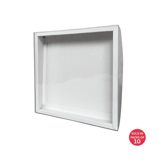 Square Chocolate Box (White) 210x210x30mm (Pack of 10)