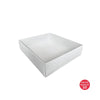 White Box with PVC Lid 210x190x53mm (Pack of 10)
