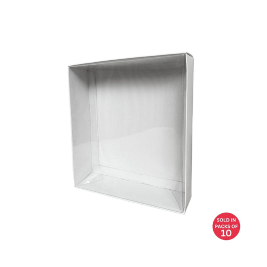 White Box with PVC Lid 210x190x53mm (Pack of 10)