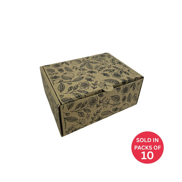 Medium Flip Lid Shipper Box (200x150x85mm) Black Citrus Serenade