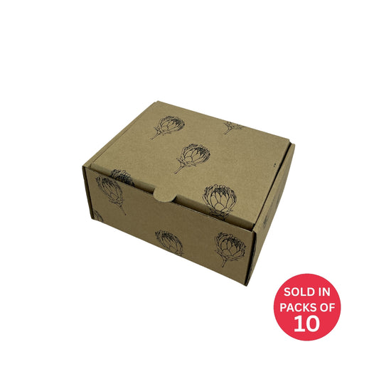 Medium Flip Lid Shipper Box (200x150x85mm) Protea (Pack of 10)