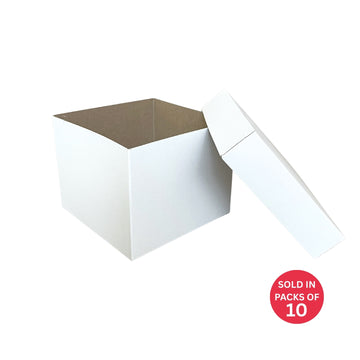 White Lid & Base Gift Box (White base, white lid)