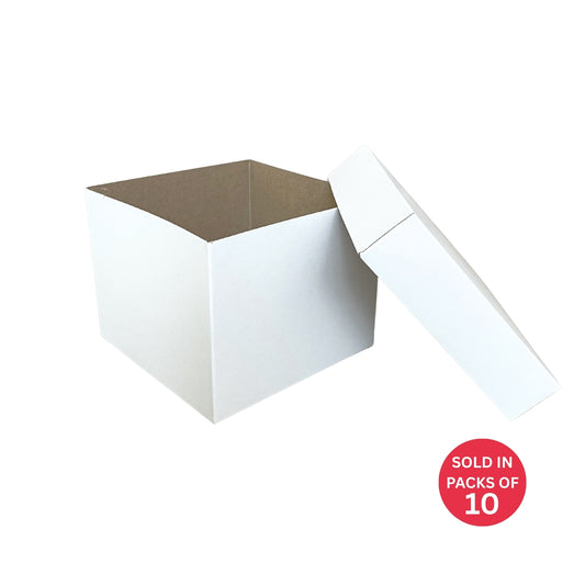 White Lid & Base Gift Box (White base, white lid)