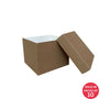 Kraft Lid & Base Gift Box (120x120x95mm) (Pack of 10)