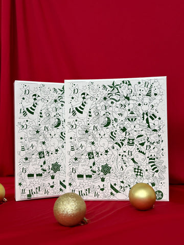 Advent Calendar (Green on White)