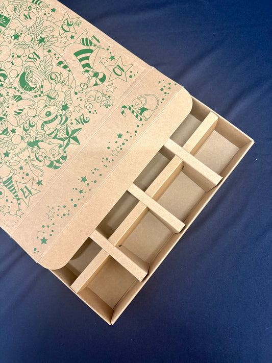 Advent Calendar (Green on Kraft)