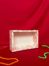 White Cookie Box (Orange Diwali) 216x138x60mm (Pack of 10)