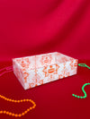 White Cookie Box (Orange Diwali) 216x138x60mm (Pack of 10)